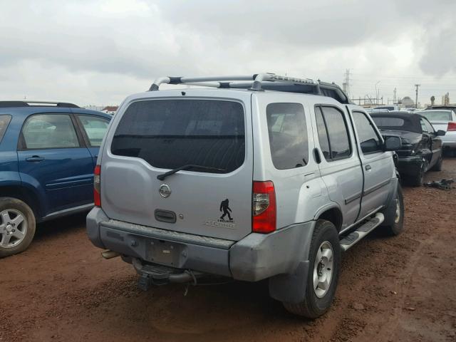 5N1ED28T13C697293 - 2003 NISSAN XTERRA XE SILVER photo 4