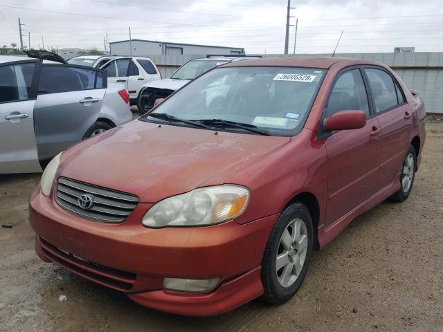 1NXBR32E33Z173948 - 2003 TOYOTA COROLLA CE MAROON photo 2