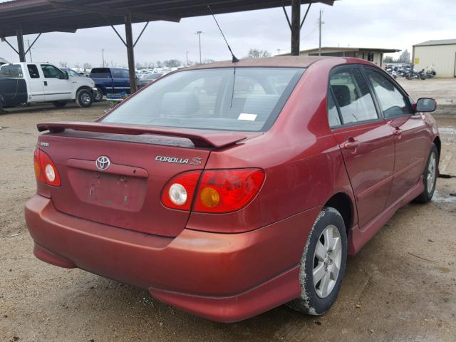 1NXBR32E33Z173948 - 2003 TOYOTA COROLLA CE MAROON photo 4