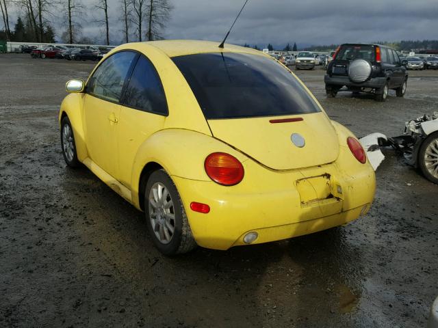 3VWCK31C25M410107 - 2005 VOLKSWAGEN NEW BEETLE YELLOW photo 3