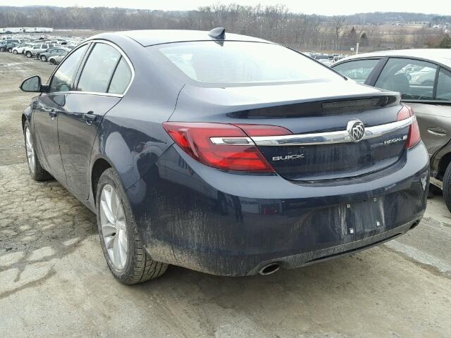 2G4GK5EX1F9271283 - 2015 BUICK REGAL BLUE photo 3