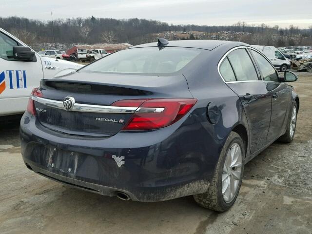 2G4GK5EX1F9271283 - 2015 BUICK REGAL BLUE photo 4