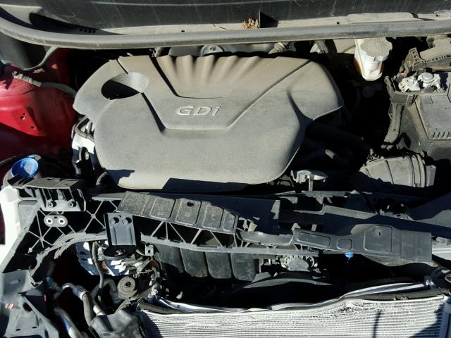 KNADM5A3XF6509799 - 2015 KIA RIO LX Կարմիր լուսանկար 7