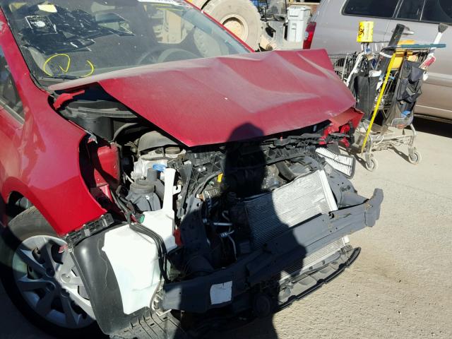 KNADM5A3XF6509799 - 2015 KIA RIO LX RED photo 9