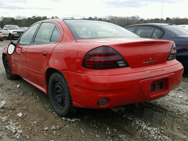 1G2NF52F13C120304 - 2003 PONTIAC GRAND AM S RED photo 3