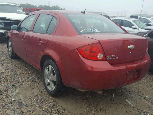 1G1AD5F56A7202240 - 2010 CHEVROLET COBALT 1LT RED photo 3