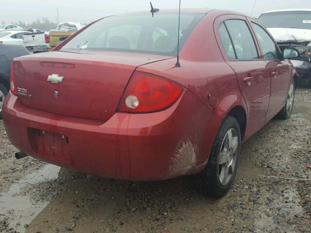 1G1AD5F56A7202240 - 2010 CHEVROLET COBALT 1LT RED photo 4