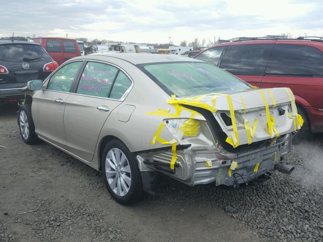 1HGCR2F8XDA269717 - 2013 HONDA ACCORD EXL GOLD photo 3