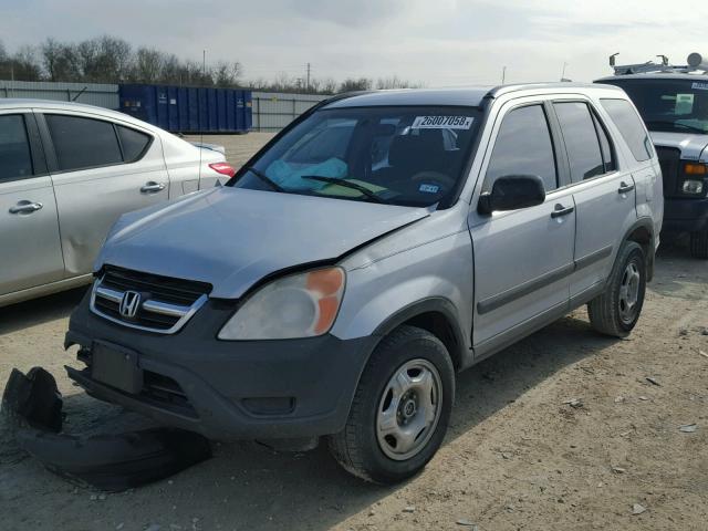 JHLRD68413C011195 - 2003 HONDA CR-V LX SILVER photo 2