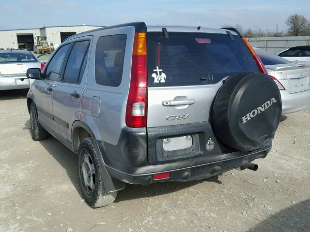 JHLRD68413C011195 - 2003 HONDA CR-V LX SILVER photo 3