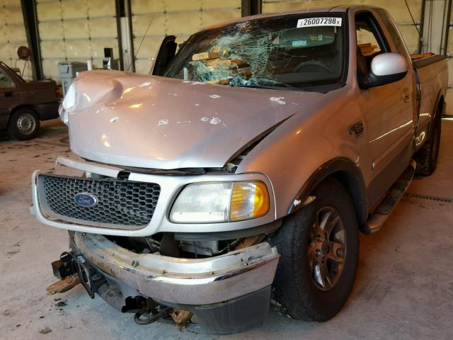 1FTRX18L33NB72232 - 2003 FORD F150 SILVER photo 2