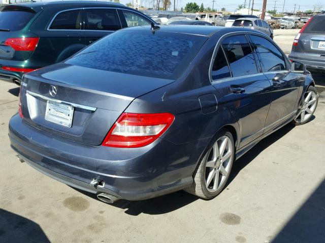 WDDGF5EB6BR168007 - 2011 MERCEDES-BENZ C 300 GRAY photo 4