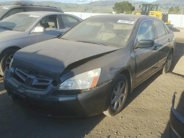 1HGCM665X4A104391 - 2004 HONDA ACCORD EX GRAY photo 2