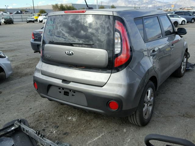 KNDJN2A20H7484174 - 2017 KIA SOUL GRAY photo 4