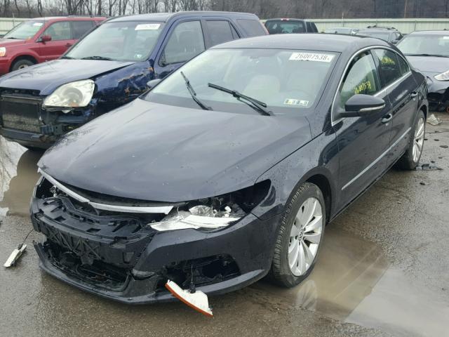 WVWNN7AN3CE541545 - 2012 VOLKSWAGEN CC SPORT BLACK photo 2