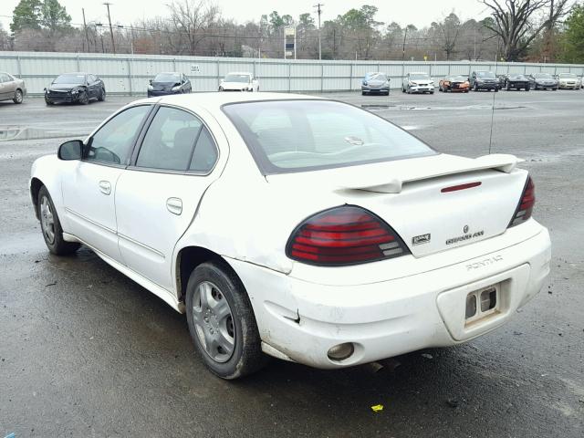 1G2NE52E55M119812 - 2005 PONTIAC GRAND AM S WHITE photo 3