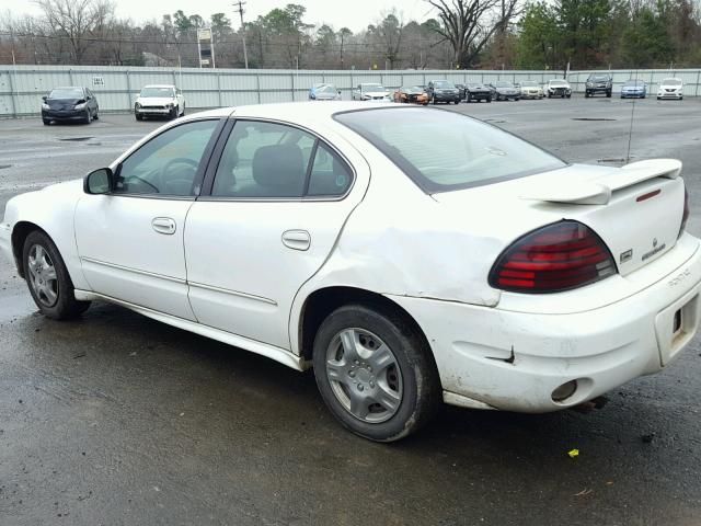 1G2NE52E55M119812 - 2005 PONTIAC GRAND AM S WHITE photo 9