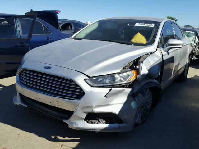 3FA6P0LU7DR297588 - 2013 FORD FUSION SE SILVER photo 2