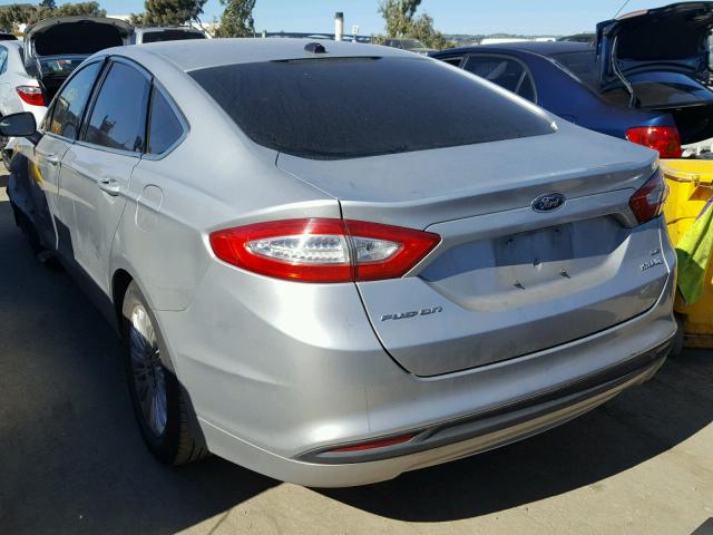 3FA6P0LU7DR297588 - 2013 FORD FUSION SE SILVER photo 3