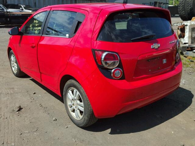 1G1JC6SH8G4141265 - 2016 CHEVROLET SONIC LT RED photo 3