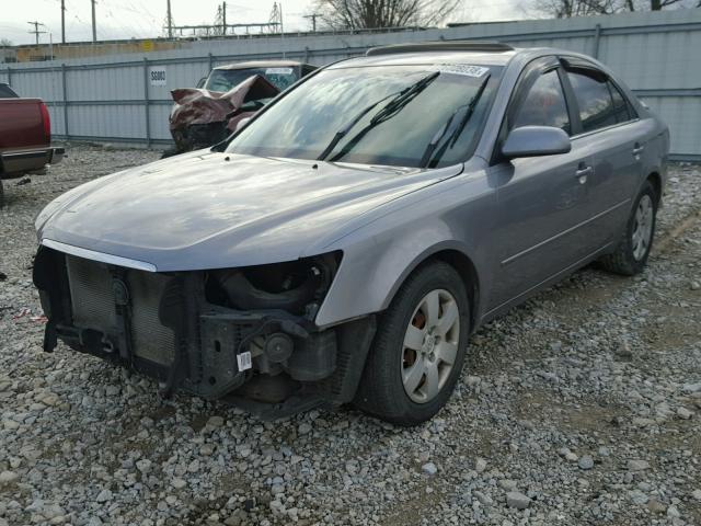 5NPET46F38H305863 - 2008 HYUNDAI SONATA GLS GRAY photo 2