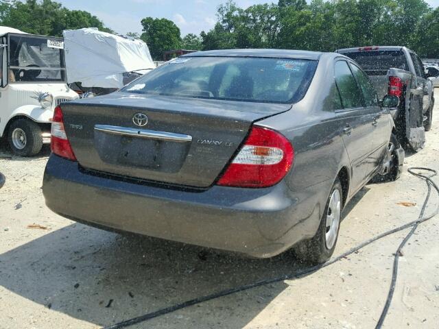 4T1BE32K23U732732 - 2003 TOYOTA CAMRY LE CHARCOAL photo 4