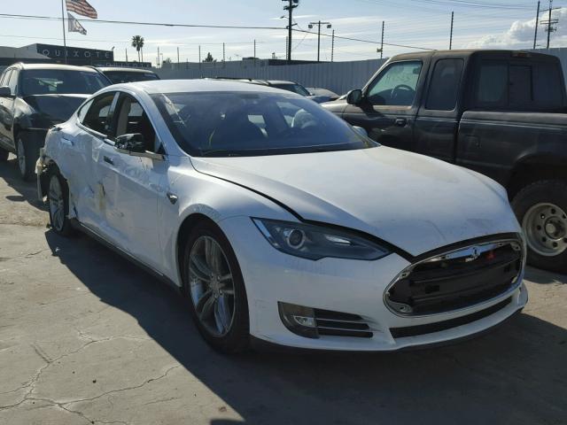 5YJSA1CG6DFP11374 - 2013 TESLA MODEL S WHITE photo 1