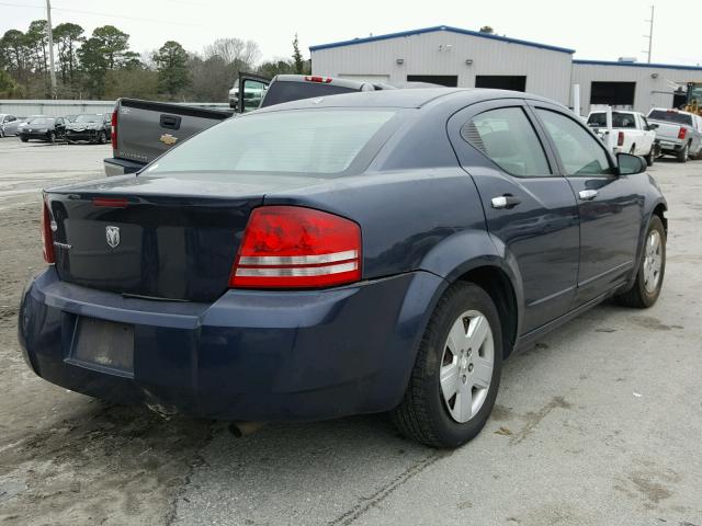 1B3LC46K98N241494 - 2008 DODGE AVENGER SE BLUE photo 4