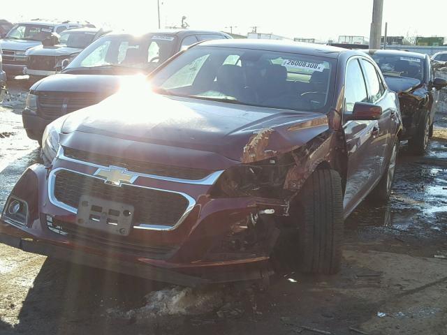 1G11D5SL4FF348704 - 2015 CHEVROLET MALIBU 2LT MAROON photo 2