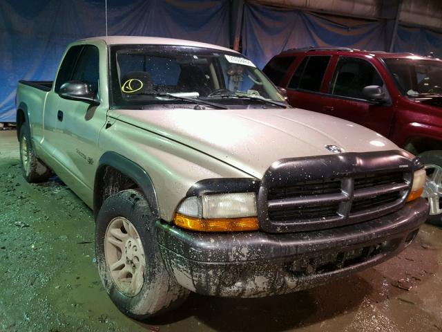 1B7GL12X12S693903 - 2002 DODGE DAKOTA BAS BEIGE photo 1