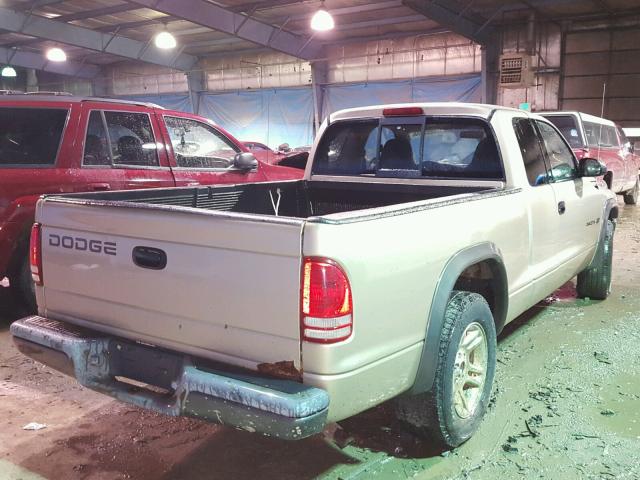 1B7GL12X12S693903 - 2002 DODGE DAKOTA BAS BEIGE photo 4