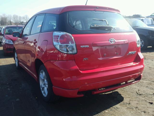 2T1KR32E17C626939 - 2007 TOYOTA COROLLA MA RED photo 3