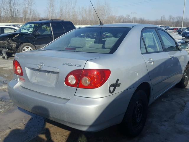 2T1BR32E86C564552 - 2006 TOYOTA COROLLA CE SILVER photo 4