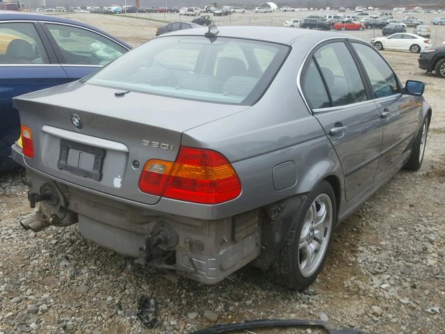 WBAEV53454KM37230 - 2004 BMW 330 I GRAY photo 4