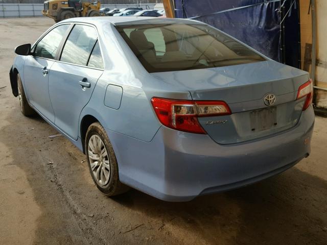 4T1BF1FK4DU678170 - 2013 TOYOTA CAMRY L BLUE photo 3