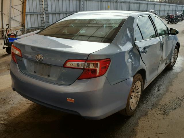 4T1BF1FK4DU678170 - 2013 TOYOTA CAMRY L BLUE photo 4