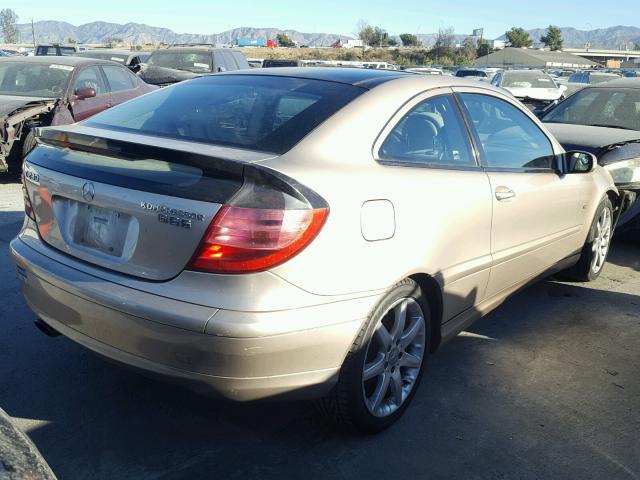 WDBRN40J64A544445 - 2004 MERCEDES-BENZ C 230K SPO TAN photo 4