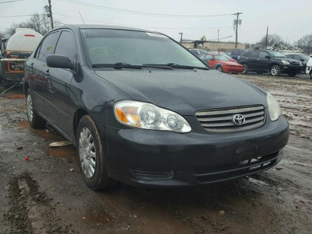 2T1BR32E73C132871 - 2003 TOYOTA COROLLA CE BLACK photo 1