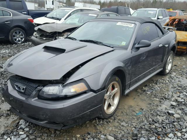 1FAFP45X73F413382 - 2003 FORD MUSTANG GT GRAY photo 2