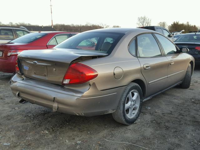 1FAFP55U52A120328 - 2002 FORD TAURUS SES BEIGE photo 4