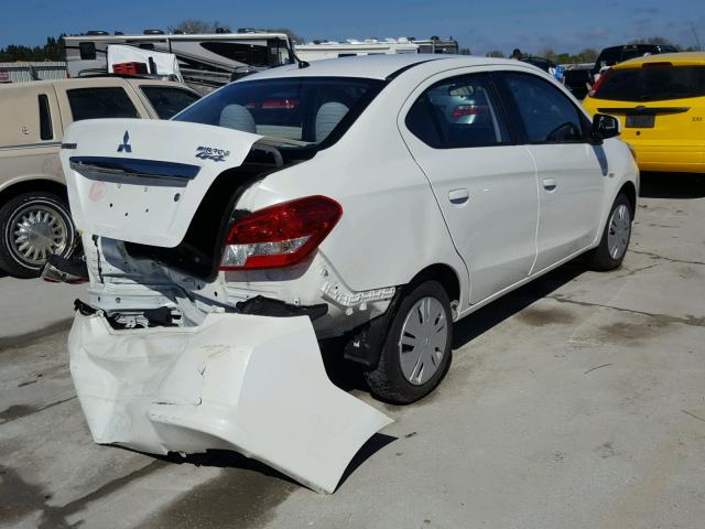 ML32F3FJ5HH004327 - 2017 MITSUBISHI MIRAGE G4 WHITE photo 4