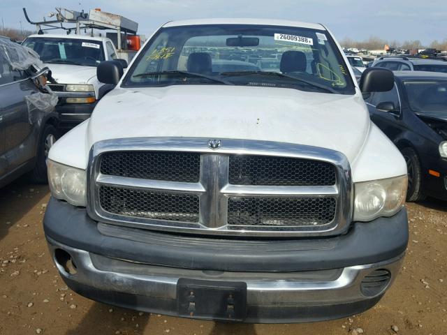 1D7HA16NX4J275664 - 2004 DODGE RAM 1500 S WHITE photo 9