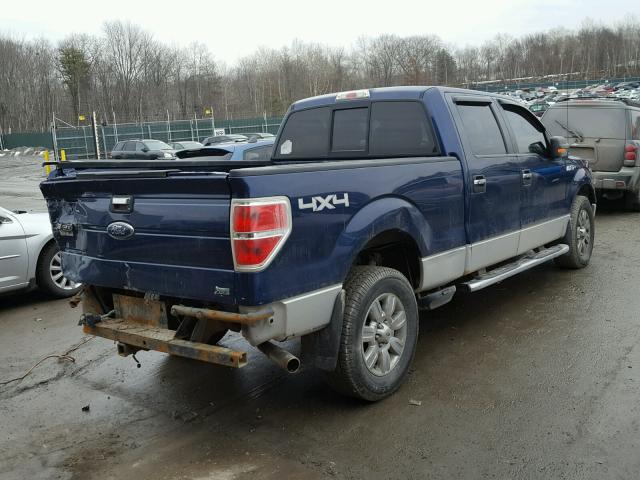 1FTFW1EV2AFD00964 - 2010 FORD F150 SUPER BLUE photo 4