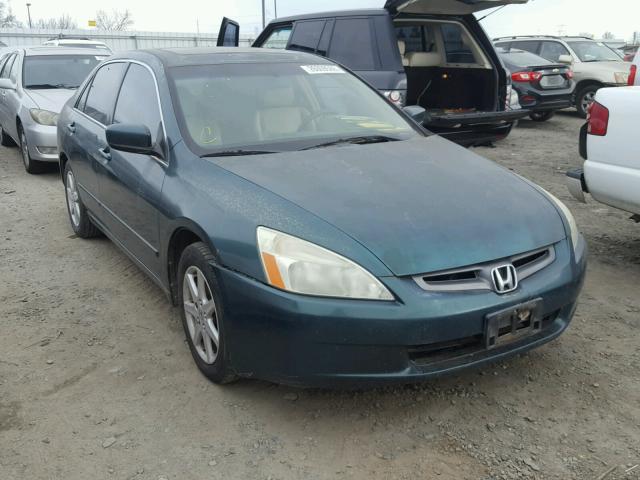 1HGCM66543A021666 - 2003 HONDA ACCORD EX GREEN photo 1