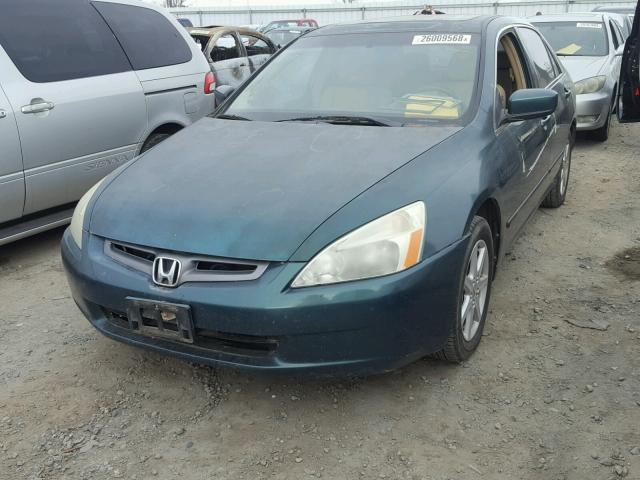 1HGCM66543A021666 - 2003 HONDA ACCORD EX GREEN photo 2