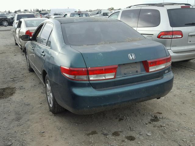 1HGCM66543A021666 - 2003 HONDA ACCORD EX GREEN photo 3