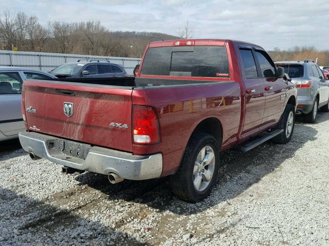 1C6RR7GT5FS640599 - 2015 RAM 1500 SLT MAROON photo 4