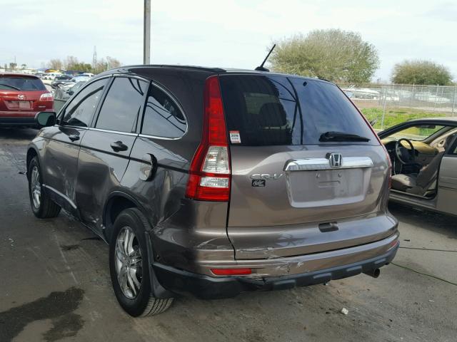 5J6RE3H72BL016613 - 2011 HONDA CR-V EXL BROWN photo 3