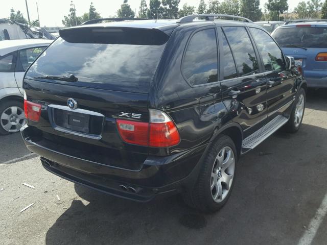 5UXFB33563LH45160 - 2003 BMW X5 4.4I BLACK photo 4