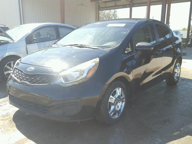 KNADM4A33C6084495 - 2012 KIA RIO LX Սև լուսանկար 2